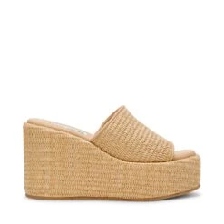 Steve Madden Outburst Sandal Nat Raffia