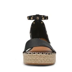 Steve Madden Moxara Sandal Black Leather -Steve Madden Shop SM11003822 03001 017 03