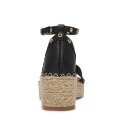 Steve Madden Moxara Sandal Black Leather -Steve Madden Shop SM11003822 03001 017 04