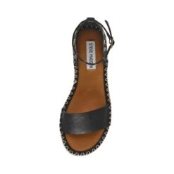 Steve Madden Moxara Sandal Black Leather -Steve Madden Shop SM11003822 03001 017 05