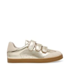 Steve Madden Daybreak Sneaker Gold Action Leather
