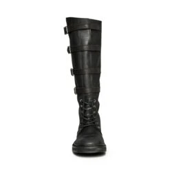 Steve Madden Rox Boot Black Leather -Steve Madden Shop SM11003856 03001 017 04