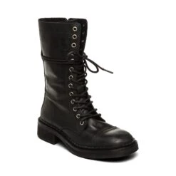 Steve Madden Rory Bootie Black Leather 8 Steve Madden Rory Bootie Black Leather -Steve Madden Shop SM11003857 03001 017 02