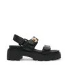 Steve Madden Supermona Sandal Black Leather 2 Steve Madden Supermona Sandal Black Leather -Steve Madden Shop SM11003868 03001 017 01
