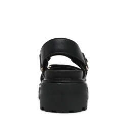 Steve Madden Supermona Sandal Black Leather -Steve Madden Shop SM11003868 03001 017 04