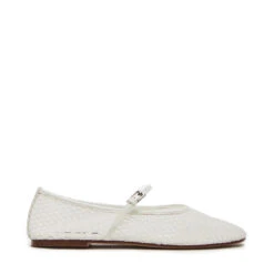Steve Madden Mags Flat Shoe White