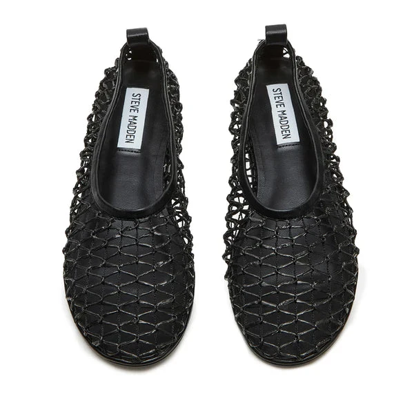 Steve Madden Ambrosia Flat Shoe Black 6 Steve Madden Ambrosia Flat Shoe Black - Image 4