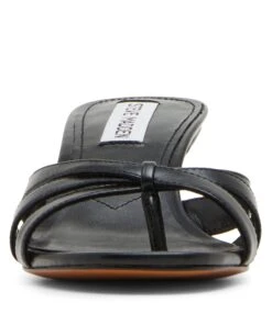 Steve Madden Cary Sandal Black Leather -Steve Madden Shop SM11003878 03001 017 03
