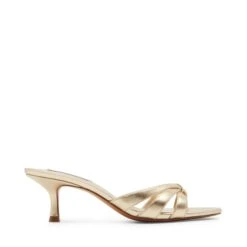 Steve Madden Cary Sandal Gold Leather