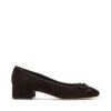 Steve Madden Cherisher Flat Shoe Chocolate Brown Suede -Steve Madden Shop SM11003890 03002 880 01