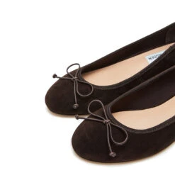 Steve Madden Cherisher Flat Shoe Chocolate Brown Suede -Steve Madden Shop SM11003890 03002 880 05
