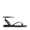 Steve Madden Odyssey Sandal Black Leather -Steve Madden Shop SM11003929 03001 017 01