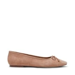 Steve Madden Malinda Flat Shoe Tan Suede
