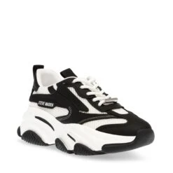 Possess Trainer Black Whte -Steve Madden Shop SM12000480 04005 034 02