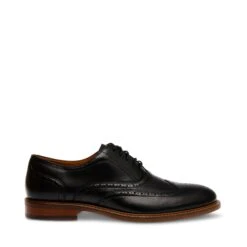 Chalton Lace Up Shoes Black Leather