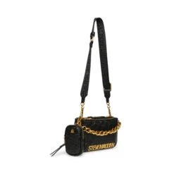 Steve Madden Broy E Bag Black Gold -Steve Madden Shop SM13001641 02002 B G 02