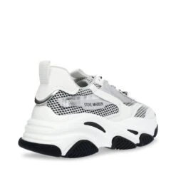 Steve Madden Possession E Trainer Silver White -Steve Madden Shop SM19000033 04005 04D 03