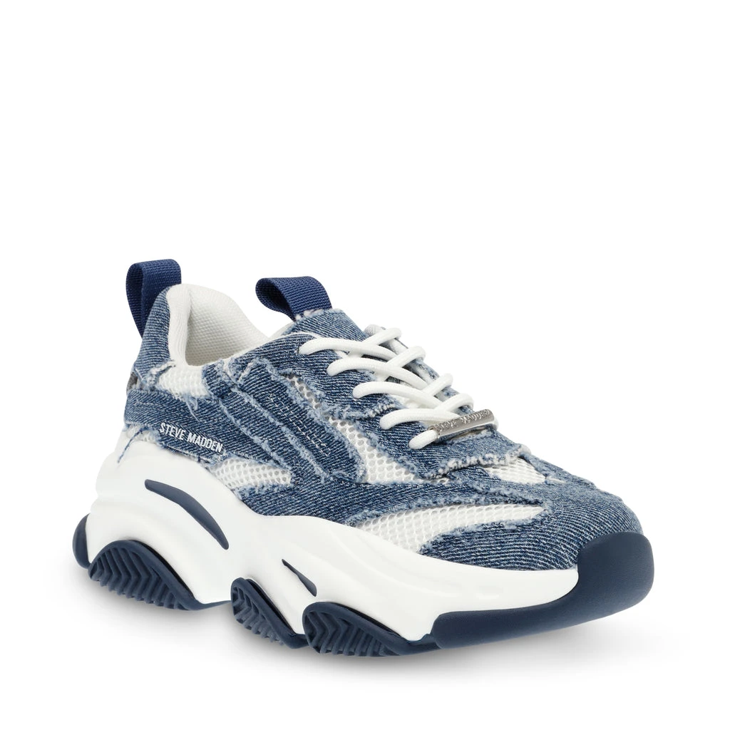 Steve Madden Possession E Trainer Blue Denim 4 Steve Madden Possession E Trainer Blue Denim - Image 2