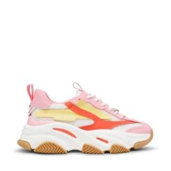 Steve Madden Possession E Sneaker Pink Yellow