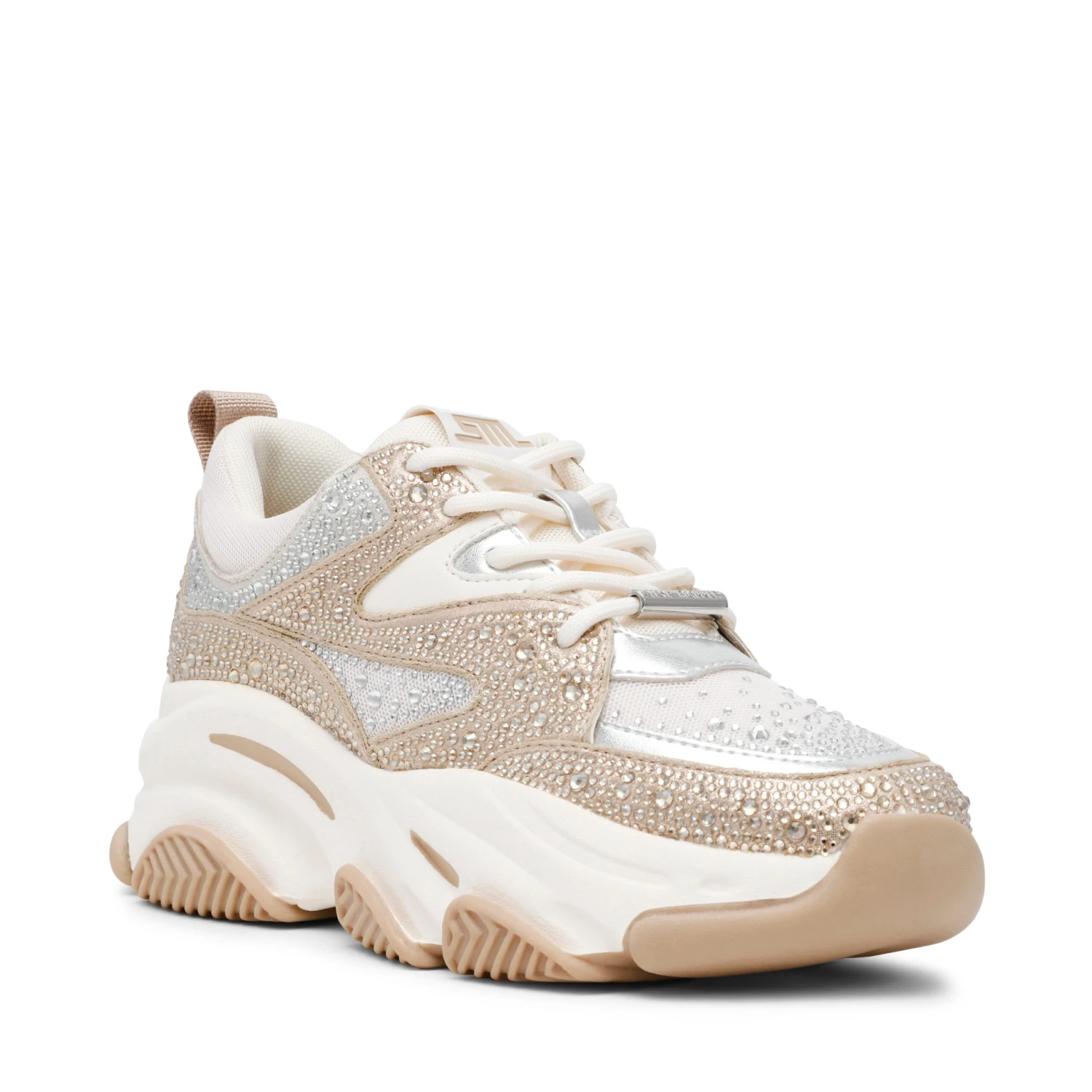 Steve Madden Privy Sneaker Silver Gold Cream 4 Steve Madden Privy Sneaker Silver Gold Cream - Image 2