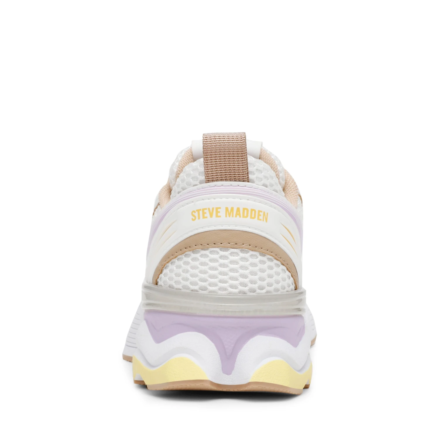 Steve Madden Speedster E Sneaker White Yellow Lavender 6 Steve Madden Speedster E Sneaker White Yellow Lavender - Image 4
