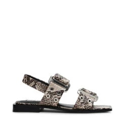 Steve Madden Saria E Sandal Lt Beige Snake