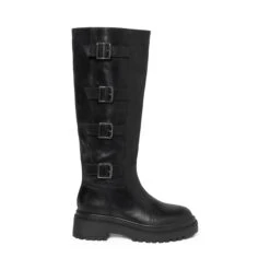 Steve Madden Solo Boot Black Leather