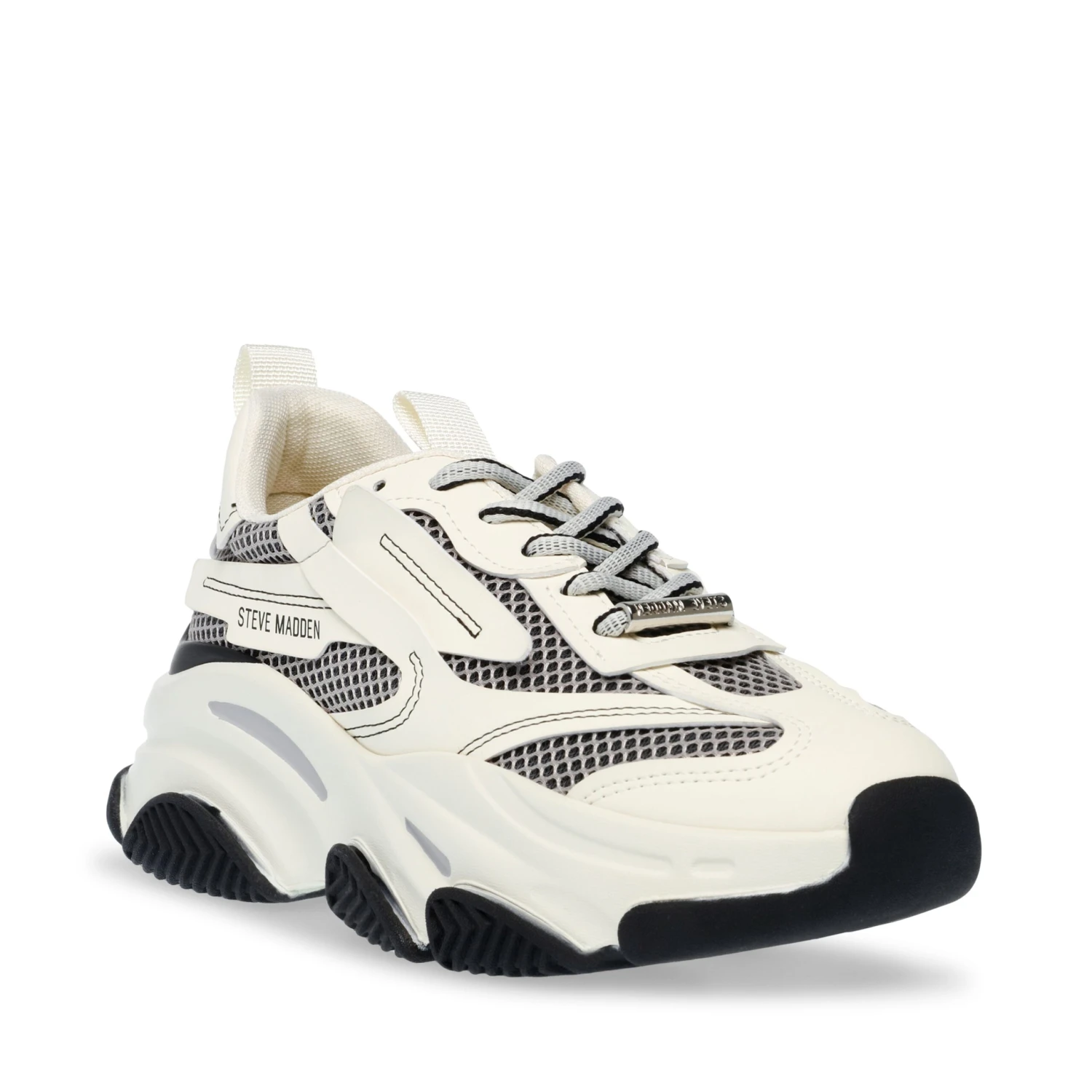 Steve Madden Possession E Trainer Black Bone 5 Steve Madden Possession E Trainer Black Bone - Image 3