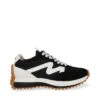 Steve Madden Campo Trainer Black Whte -Steve Madden Shop STEVEMADDEN SHOES CAMPO BLACK WHITE SIDE
