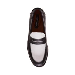Lincoln Loafers Black Whte -Steve Madden Shop STEVEMADDEN MENS LINCOLN BLACK WHITE 06