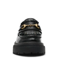 Steve Madden Anabeth Flat Shoe Black Leather -Steve Madden Shop STEVEMADDEN SHOES ANABETH BLACK LEATHER FRONT grande 58cb8070 13fd 4eb7 a4ca 556f5e074765