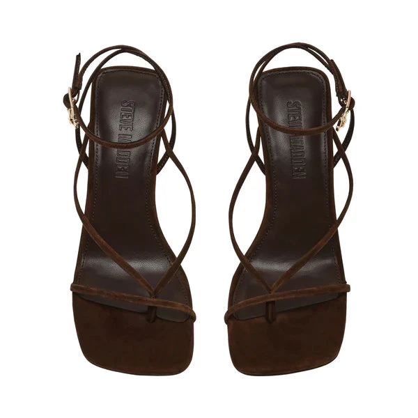 Steve Madden Annie Sandal Brown Suede 5 Steve Madden Annie Sandal Brown Suede - Image 3