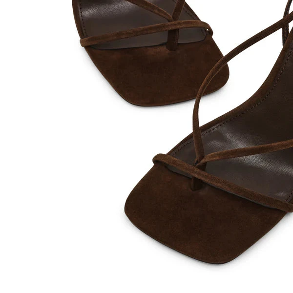 Steve Madden Annie Sandal Brown Suede 7 Steve Madden Annie Sandal Brown Suede - Image 5
