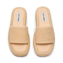 Steve Madden Beachy Slide Natural -Steve Madden Shop STEVEMADDEN SHOES BEACHY NATURAL RAFFIA04