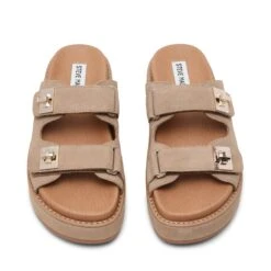 Steve Madden Bigschmona Sandal Taupe Suede -Steve Madden Shop STEVEMADDEN SHOES BIGSCHMONA TAUPE SUEDE04
