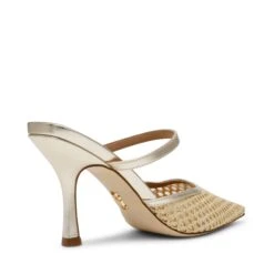 Steve Madden Brinley Sandal Gold Raffia -Steve Madden Shop STEVEMADDEN SHOES BRINLEY GOLD NATURAL ALT1