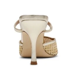 Steve Madden Brinley Sandal Gold Raffia -Steve Madden Shop STEVEMADDEN SHOES BRINLEY GOLD NATURAL BACK
