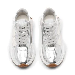 Steve Madden Capitale Trainer Silver White -Steve Madden Shop STEVEMADDEN SHOES CAPITALE SILVER WHITE LEATHER05