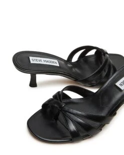 Steve Madden Cary Sandal Black Leather -Steve Madden Shop STEVEMADDEN SHOES CARY BLACK LEATHER 05