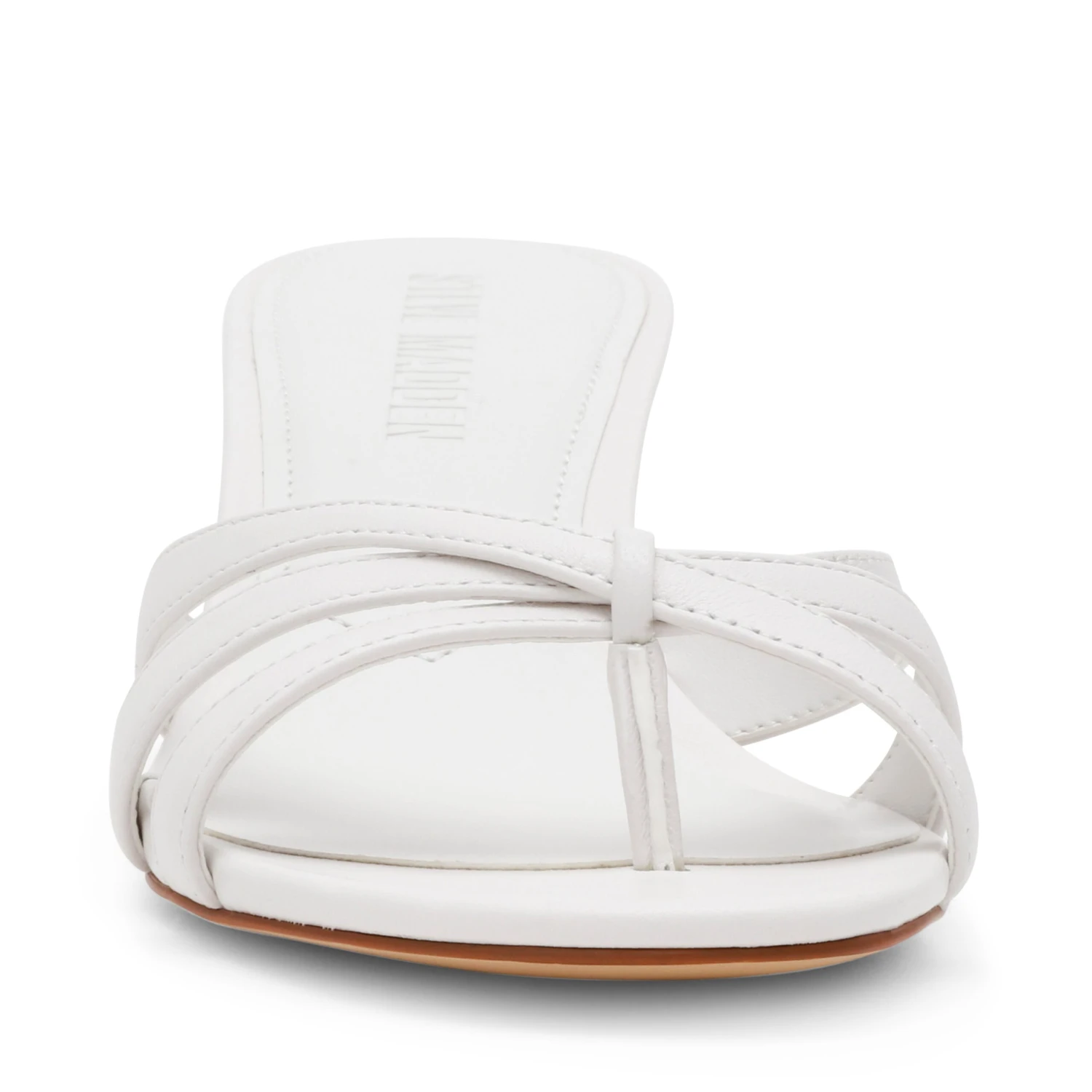 Steve Madden Cary Sandal White Leather 5 Steve Madden Cary Sandal White Leather - Image 3