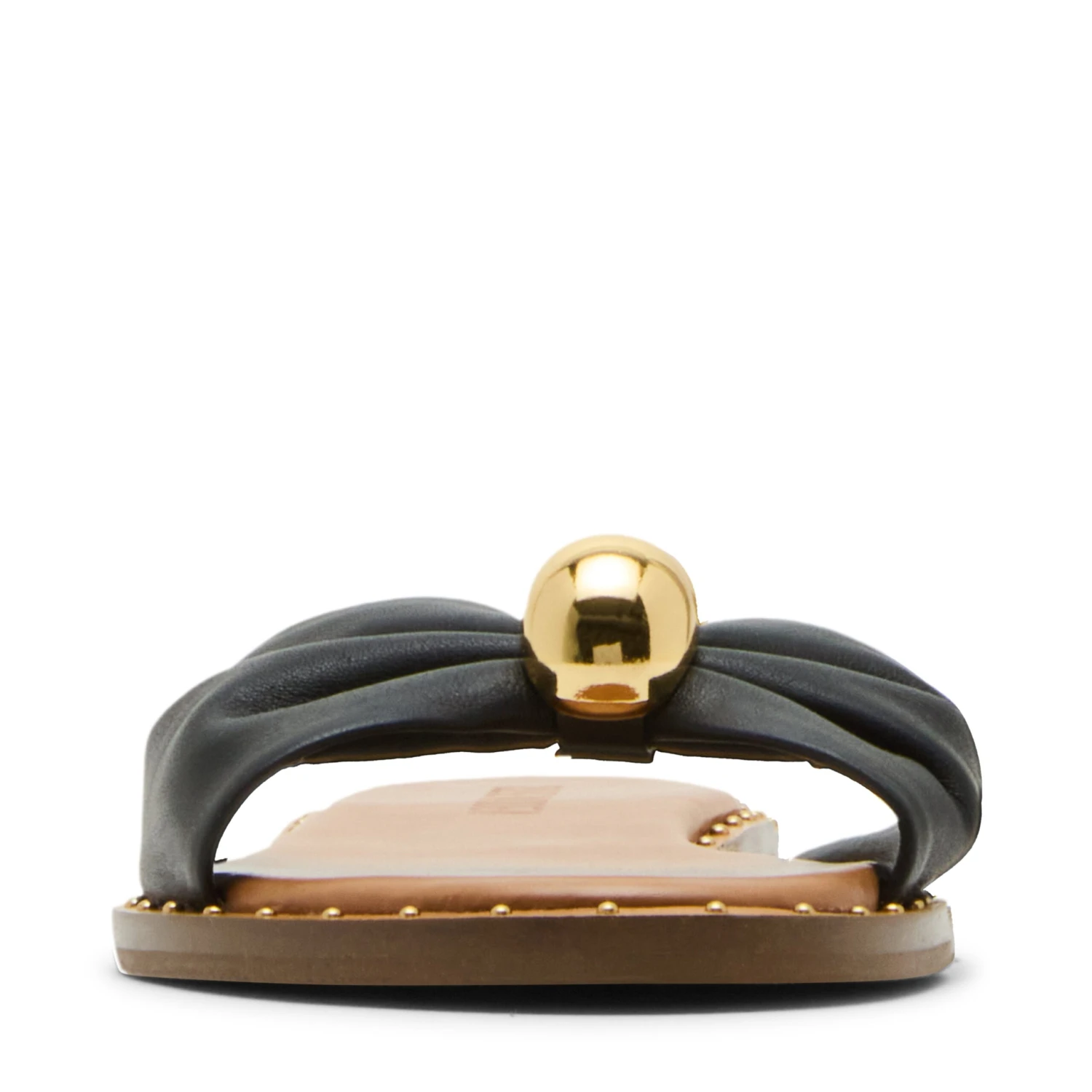 Steve Madden Dipsy Sandal Black Leather 5 Steve Madden Dipsy Sandal Black Leather - Image 3