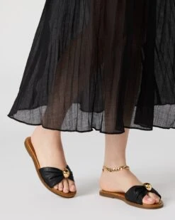 Steve Madden Dipsy Sandal Black Leather 15 Steve Madden Dipsy Sandal Black Leather -Steve Madden Shop STEVEMADDEN SHOES DIPSY BLACK LEATHER 21047