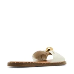 Steve Madden Dipsy Sandal White Leather -Steve Madden Shop STEVEMADDEN SHOES DIPSY WHITE LEATHER 04