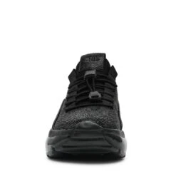 Steve Madden Fabuluxe Trainer Blk Blk 10 Steve Madden Fabuluxe Trainer Blk Blk -Steve Madden Shop STEVEMADDEN SHOES FABULUXE BLACKBLACK FRONT