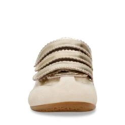 Steve Madden Flagship Sneaker Gold Action Leather -Steve Madden Shop STEVEMADDEN SHOES FLAGSHIP GOLDACTIONLEATHER FRONT