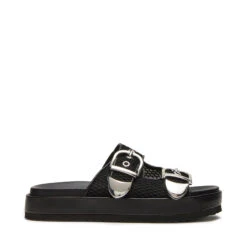 Steve Madden Glisten Slide Black Multi