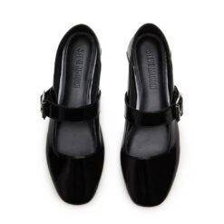 Steve Madden Jenni Flat Shoe Black Leather -Steve Madden Shop STEVEMADDEN SHOES JENNI BLACK LEATHER 03