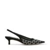 Steve Madden Kari Mr Slingback Black Multi -Steve Madden Shop STEVEMADDEN SHOES KARI BLACK STONE SIDE