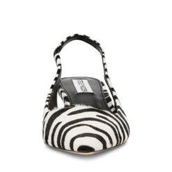 Steve Madden Kari Slingback Zebra 2 -Steve Madden Shop STEVEMADDEN SHOES KARI ZEBRA FRONT