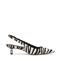 Steve Madden Kari Slingback Zebra 2